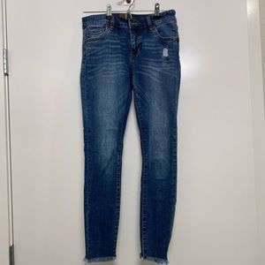 Kut Janet Ankle Skinny Blue Jeans